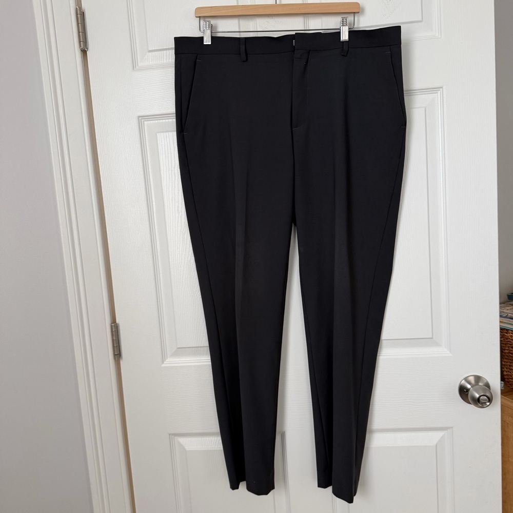 Express Men's Grey Charcoal Dress Pants